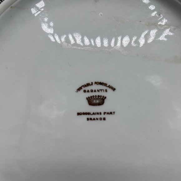 VTG Paris L'Arc De Triomphe Scalloped Decorative Porcelain Plate 9" Collectible - Picture 8 of 13